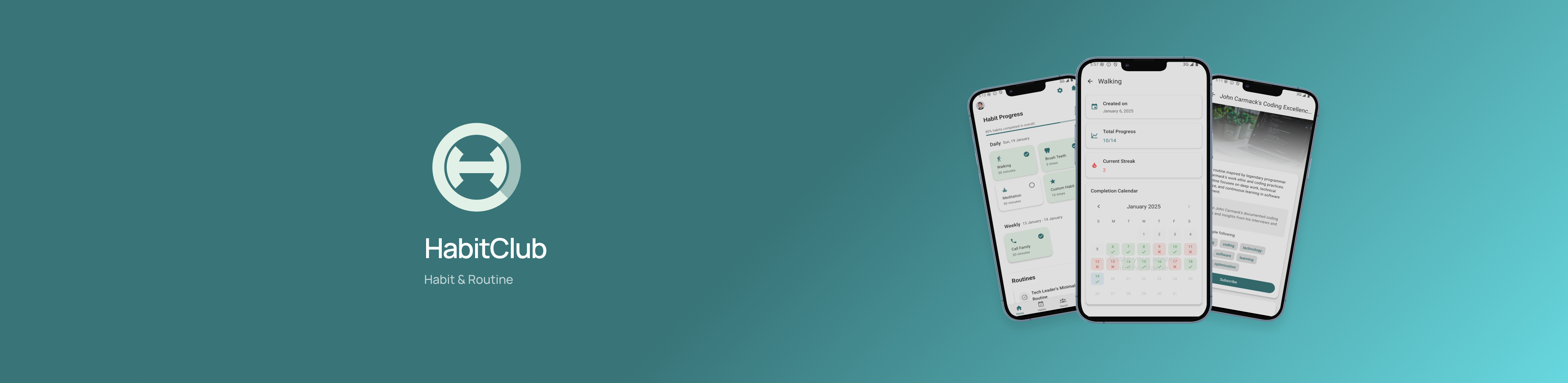 HabitClub App Banner